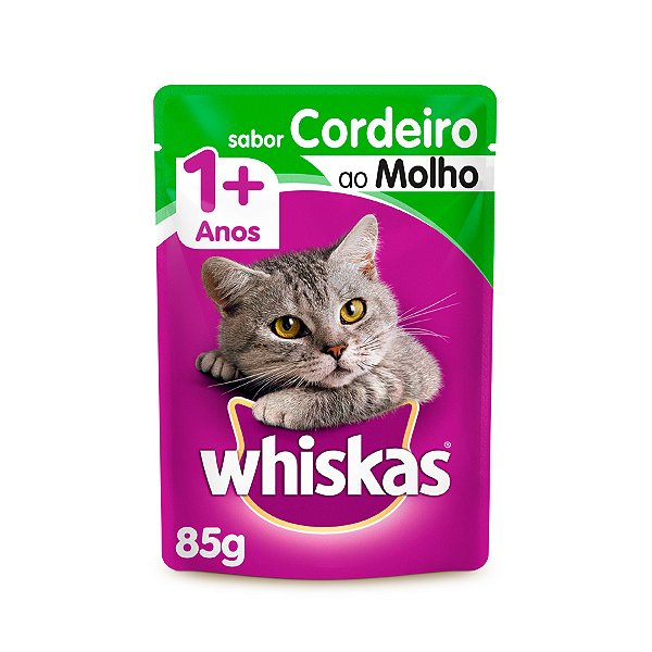 Whiskas Sache Adulto Cordeiro ao Molho 85 g