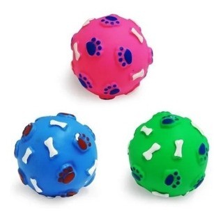 Brinq Vinil Bolinha Ossinho e Pata Color