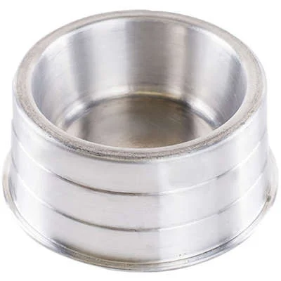 Comedouro De Aluminio Polido Pesado Pequeno