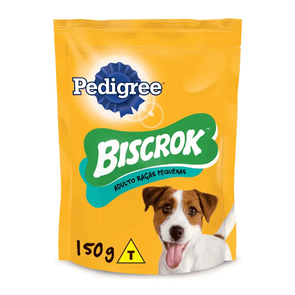 Biscoito Pedigree Biscrok Cães Adultos Raças Pequenas 150 g