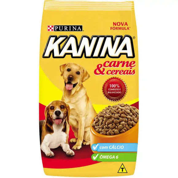 Ração Purina Kanina para Cães Adultos Carne e Cereais 15kg