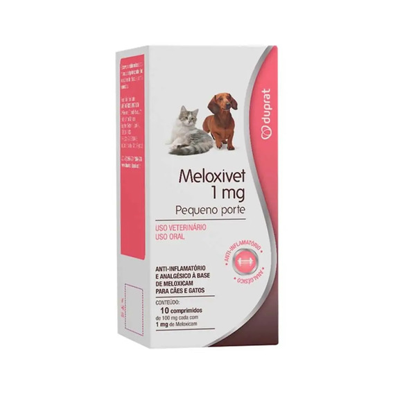 Anti-Inflamatório Meloxivet 1mg 10 comprimidos