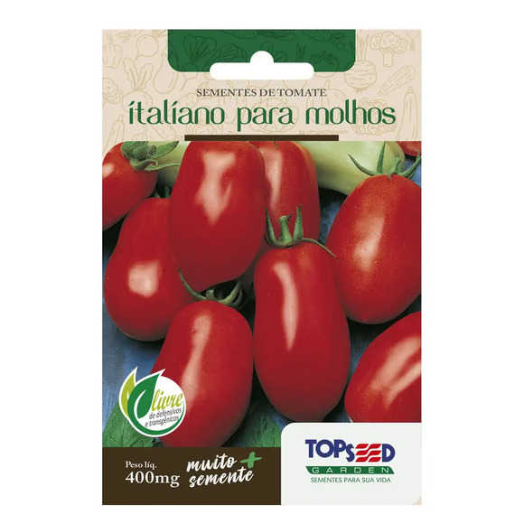 Sementes de Tomate Italiano para Molhos Tradicional Topseed Garden Único
