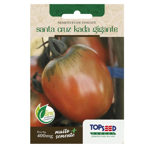 Semente Tomate Santa Cruz Kada Gigante Topseed Garden Único