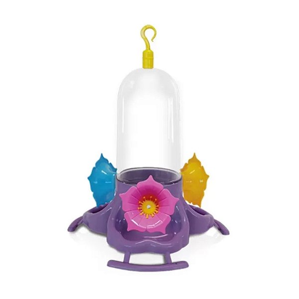 Bebedouro P/ Beija-Flor Pop 3 Flores S/ Chapeu