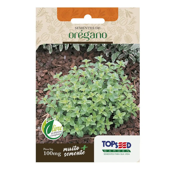 Sementes de Orégano Tradicional Topseed Garden Único