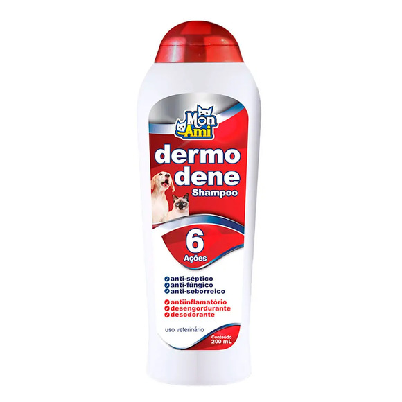 Shampoo Anti-Séptico para Cães e Gatos Dermodene 200 ml