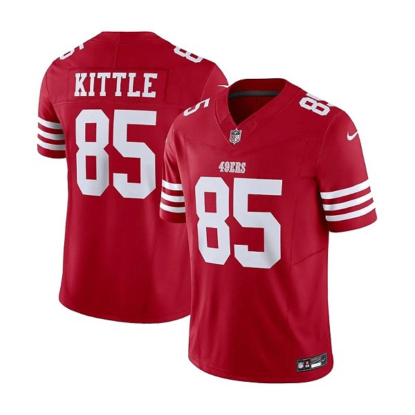 Jersey NFL San Francisco 49ers George Kittle 85 Nike Masculina Vermelha Adulto e Infantil FUSE