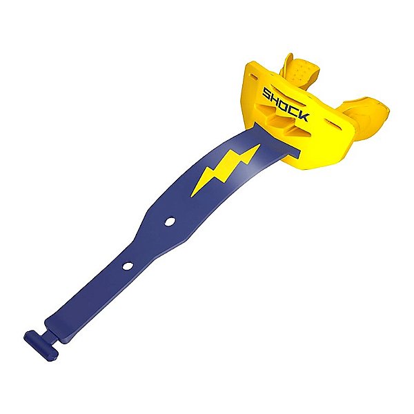 Protetor Bucal para Futebol Americano Shock Doctor Thunder Bolt Amarelo e Azul