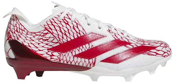 Chuteira de Futebol Americano Adidas Adizero Electric 2 Vermelho Metálico e Branco
