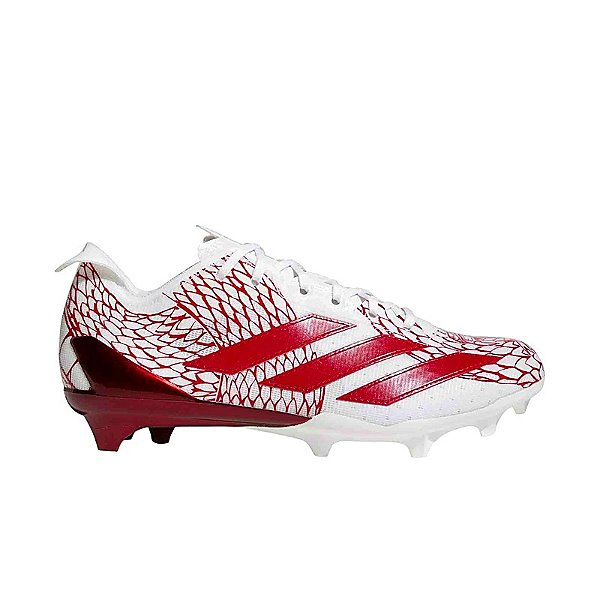 Chuteira de Futebol Americano Adidas Adizero Electric 2 Vermelho Metálico e Branco
