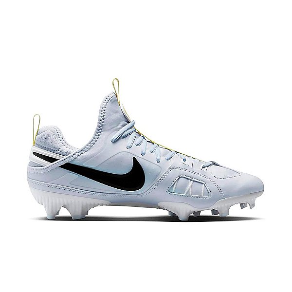 Chuteira de Futebol Americano Nike Huarache 9 Varsity Cinza Claro e Preta