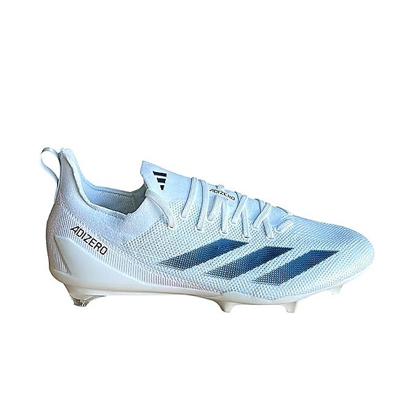 Chuteira de Futebol Americano Adidas Adizero Electric Branca e Azul