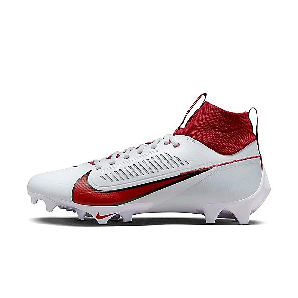 Chuteira De Futebol Americano Nike Vapor Edge Pro 360 2 Branca e Vermelha