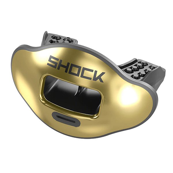 Protetor Bucal Para Futebol Americano Shock Doctor Max AirFlow Dourado
