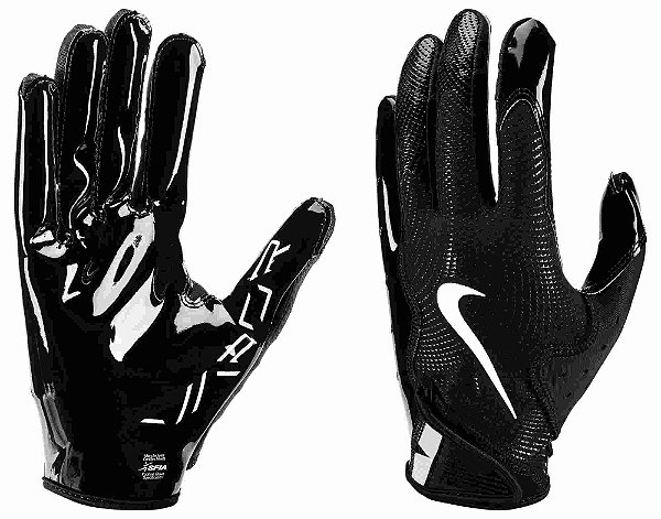 Luva de Futebol Americano para Recebedores Nike Vapor Jet 8.0 Preta e Branca