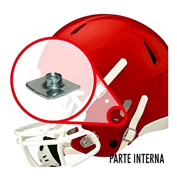 Porca Para Fixar Chin Strap em Capacete de Futebol Americano - Por Unidade