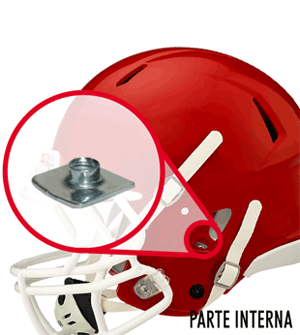 Porca Para Fixar Chin Strap em Capacete de Futebol Americano - Por Unidade