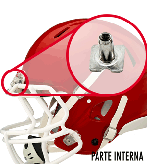 Porca Para Fixar Facemask em Capacete De Futebol Americano - Por Unidade