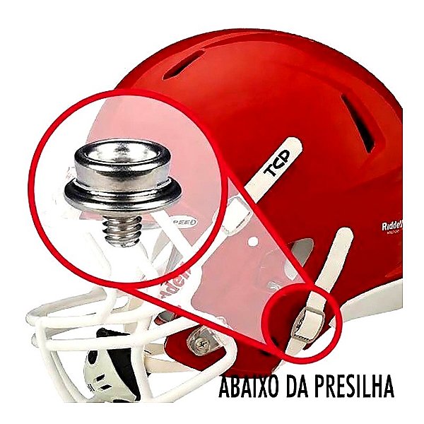 Parafuso Para Fixar Chin Strap em Capacete de Futebol Americano - Por Unidade