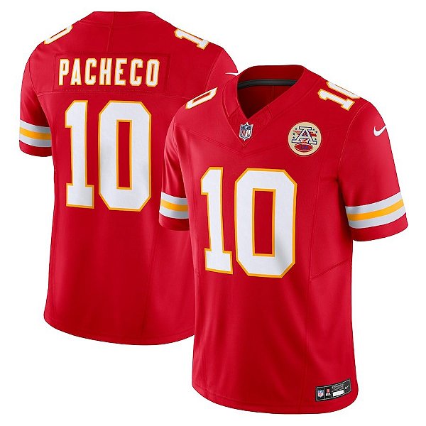 Camisa NFL Kansas City Chiefs - Pacheco - Vermelha - F.U.S.E. Limited - Masculina Adulto e Infantil
