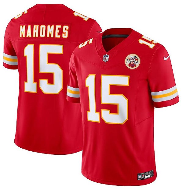 Camisa NFL Kansas City Chiefs - Mahomes - Vermelha - F.U.S.E. Limited - Masculina Adulto e Infantil