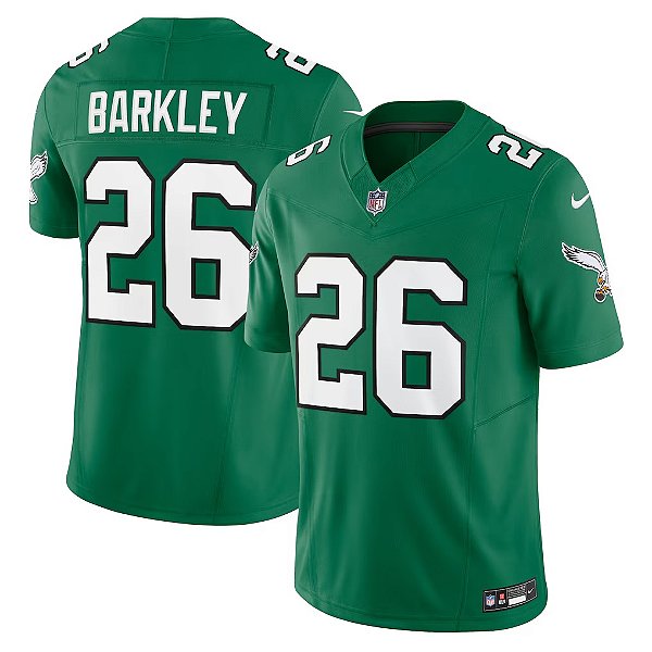 Camisa NFL Philadelphia Eagles - Barkley - Verde Alternate - Vapor F.U.S.E. Limited - Masculina Adulto e Infantil