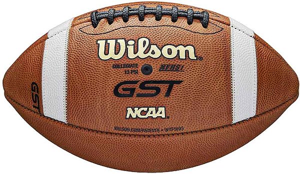 Bola de Futebol Americano 100% Couro - Wilson GST - Tamanho Oficial