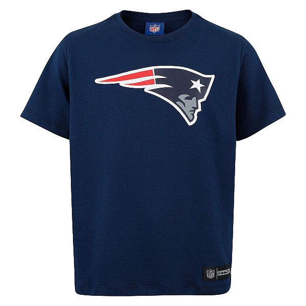 Camiseta New England Patriots Masculina NTK Big Logo Azul