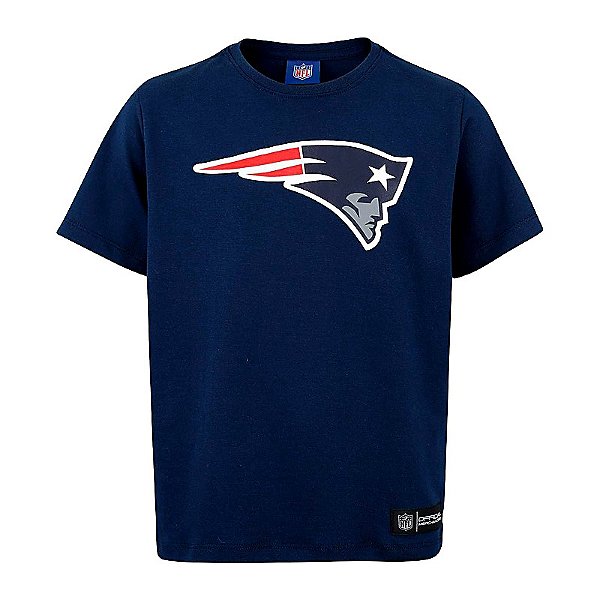 Camiseta NFL New England Patriots Masculina Azul NTK Big Logo