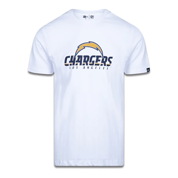 Camiseta NFL Los Angeles Chargers Masculina Branca NFL New Era Big Logo