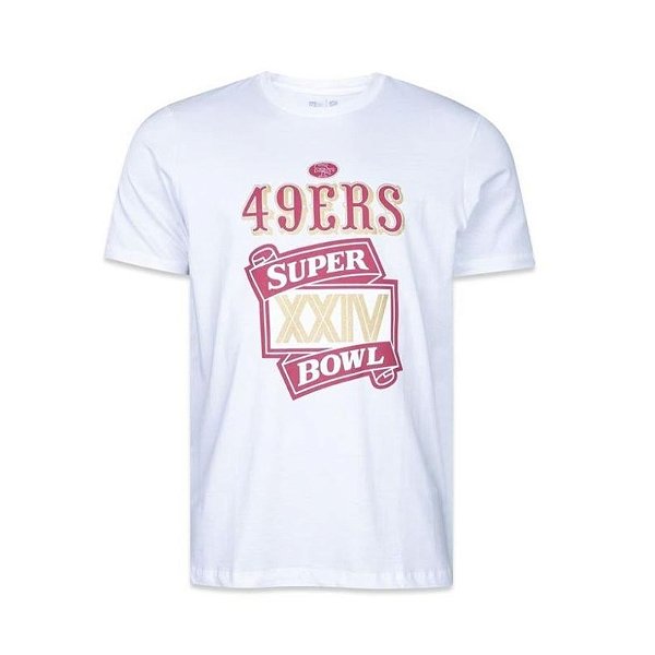 Camiseta NFL San Francisco 49ers Masculina Branca New Era Celebration