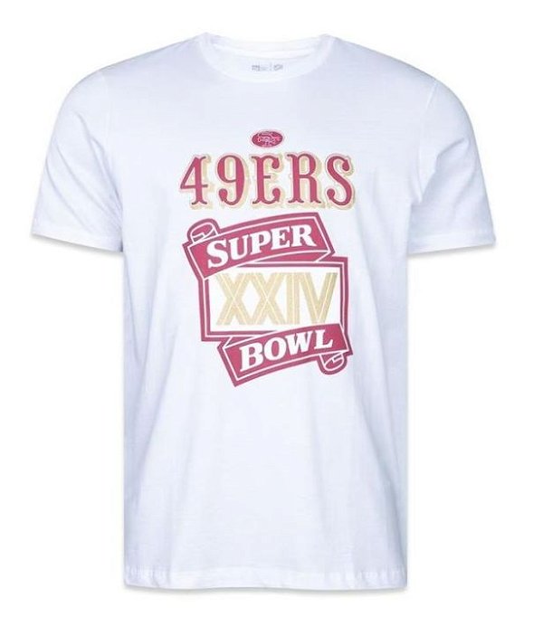 Camiseta NFL San Francisco 49ers Masculina Branca New Era Celebration
