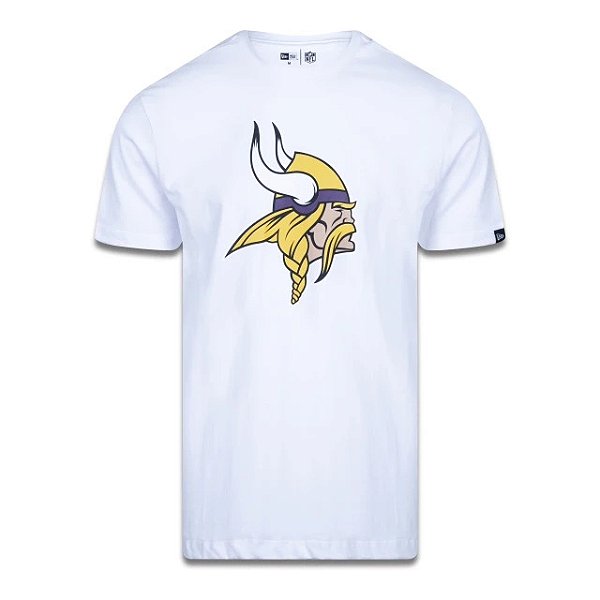 Camiseta NFL Minnesota Vikings Masculina Branca NFL New Era Big Logo