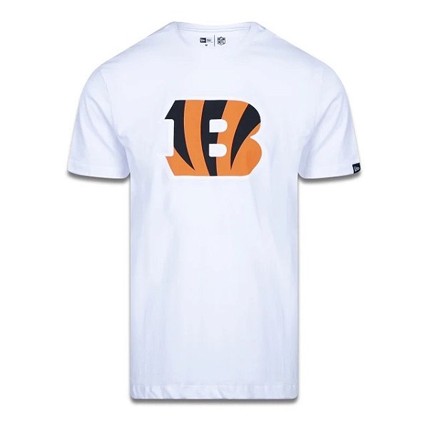 Camiseta NFL Cincinnati Bengals Masculina Branca New Era Big Logo