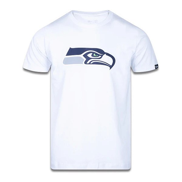 Camiseta NFL Seattle Seahawks Masculina Branca New Era Big Logo