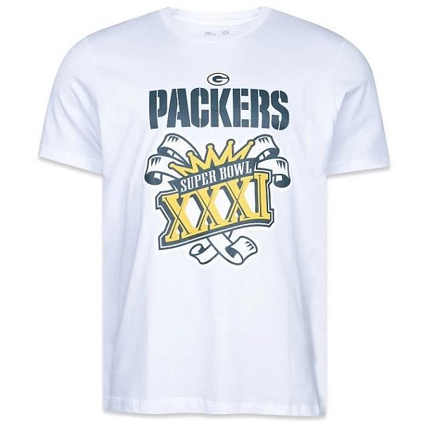 Camiseta NFL Green Bay Packers Masculina Branca New Era Celebration