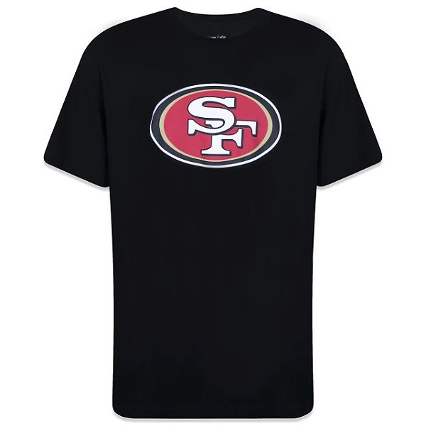 Camiseta NFL San Francisco 49ers Masculina Preta New Era Big Logo