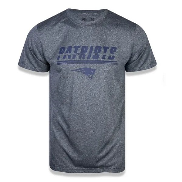 Camiseta NFL New England Patriots Masculina Cinza New Era Brand