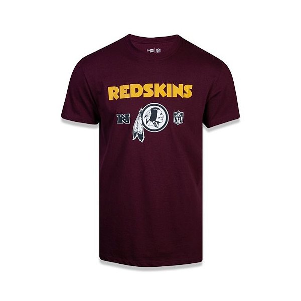 Camiseta NFL Washington Redskins Masculina Vinho New Era Brand