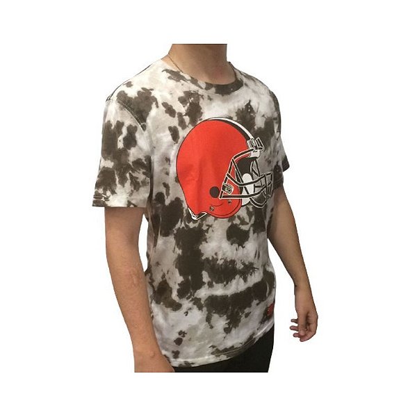 Camiseta NFL Cleveland Browns Masculina Camuflada New Era Big Logo