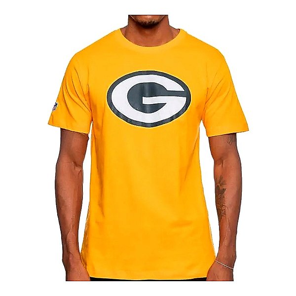 Camiseta NFL Green Bay Packers Masculina Amarela NTK Big Logo