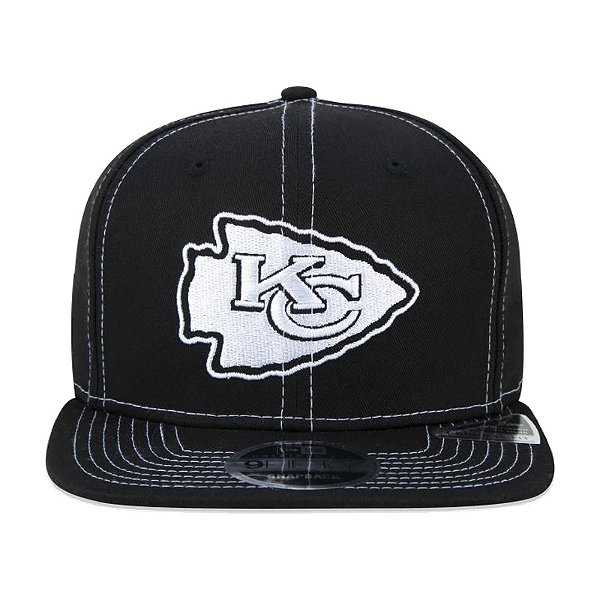Boné New Era NFL Kansas City Chiefs Preto 9FIFTY Snapback