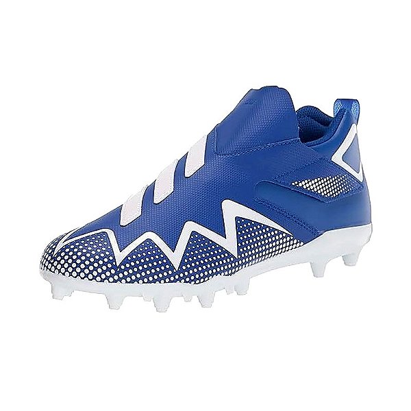 Chuteira De Futebol Americano Adidas Freak Spark Branca e Azul