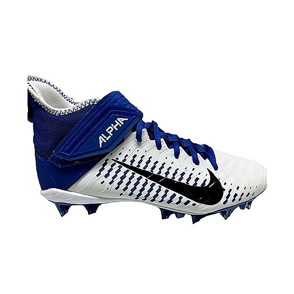 Chuteira De Futebol Americano Nike Alpha Menace Pro 2 Azul e Branca