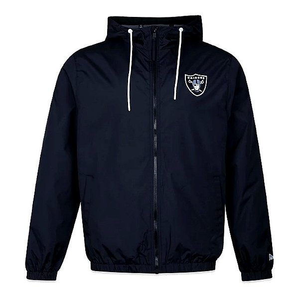 Jaqueta Corta Vento New Era NFL Las Vegas Raiders Unissex Preta