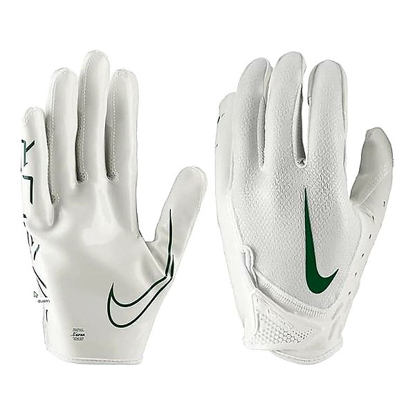Luva de Futebol Americano para Recebedores Nike Vapor Jet 7.0 Branca e Verde
