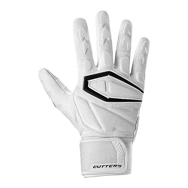 Luva de Futebol Americano para OL/DL Cutters The Force 4.0 Branca