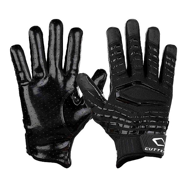 Luva De Futebol Americano Para Recebedores, TE, OL/DL Cutters The Gamer 5.0 Preta