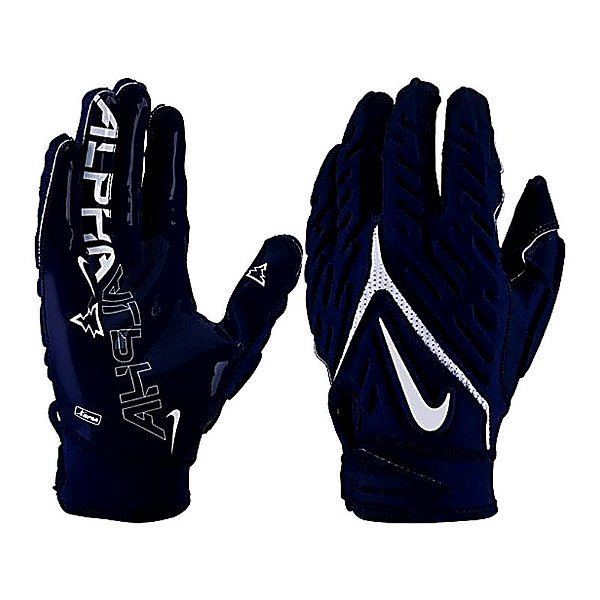 Luva de Futebol Americano Para Recebedores, TE, OL/DL Nike Superbad 6.0 Azul Escuro